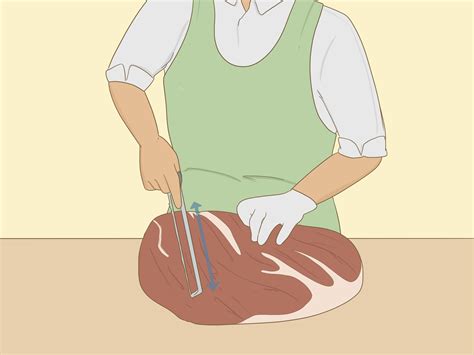 Gefrorenes Fleisch schneiden 